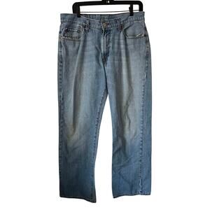 Y2K Lucky Brand By Gene Montesano Dungarees Jeans Mens 34 Blue Denim Straight